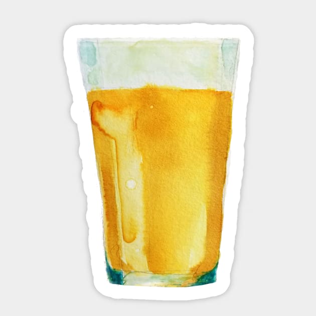 Beer is the cure Sticker by Haptica